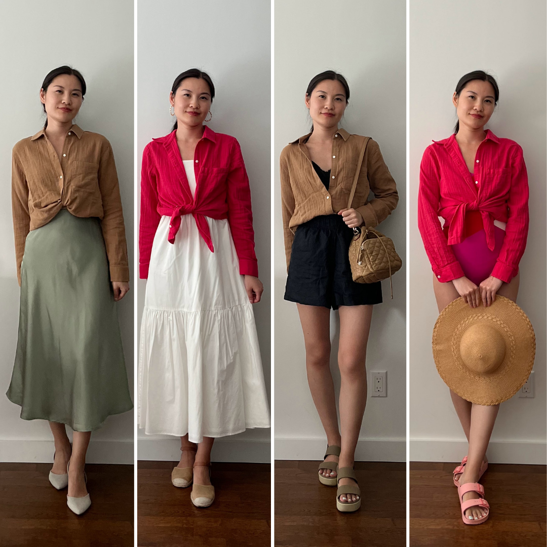 Jessie Cotton Gauze Button Down Short Set main image 1